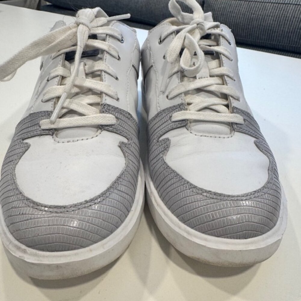 Cole Haan Women’s Grand Crosscourt Modern Tennis Sneakers – White Leather –  8